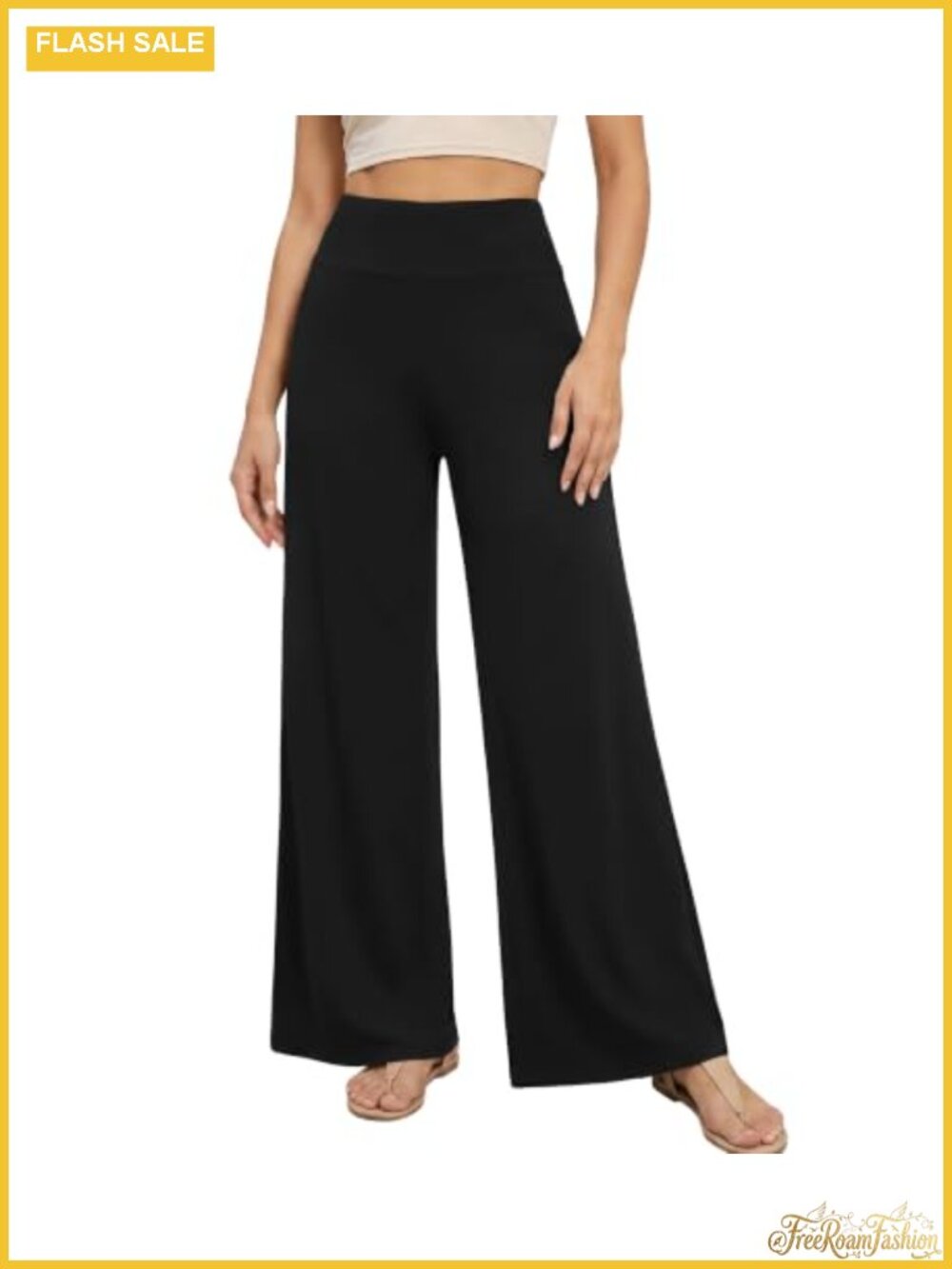 Wide Leg Palazzo Dress Pants for Women Casual Soft Comfy Trousers